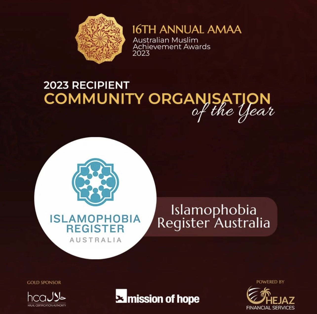Community Organisation of the year award 2023